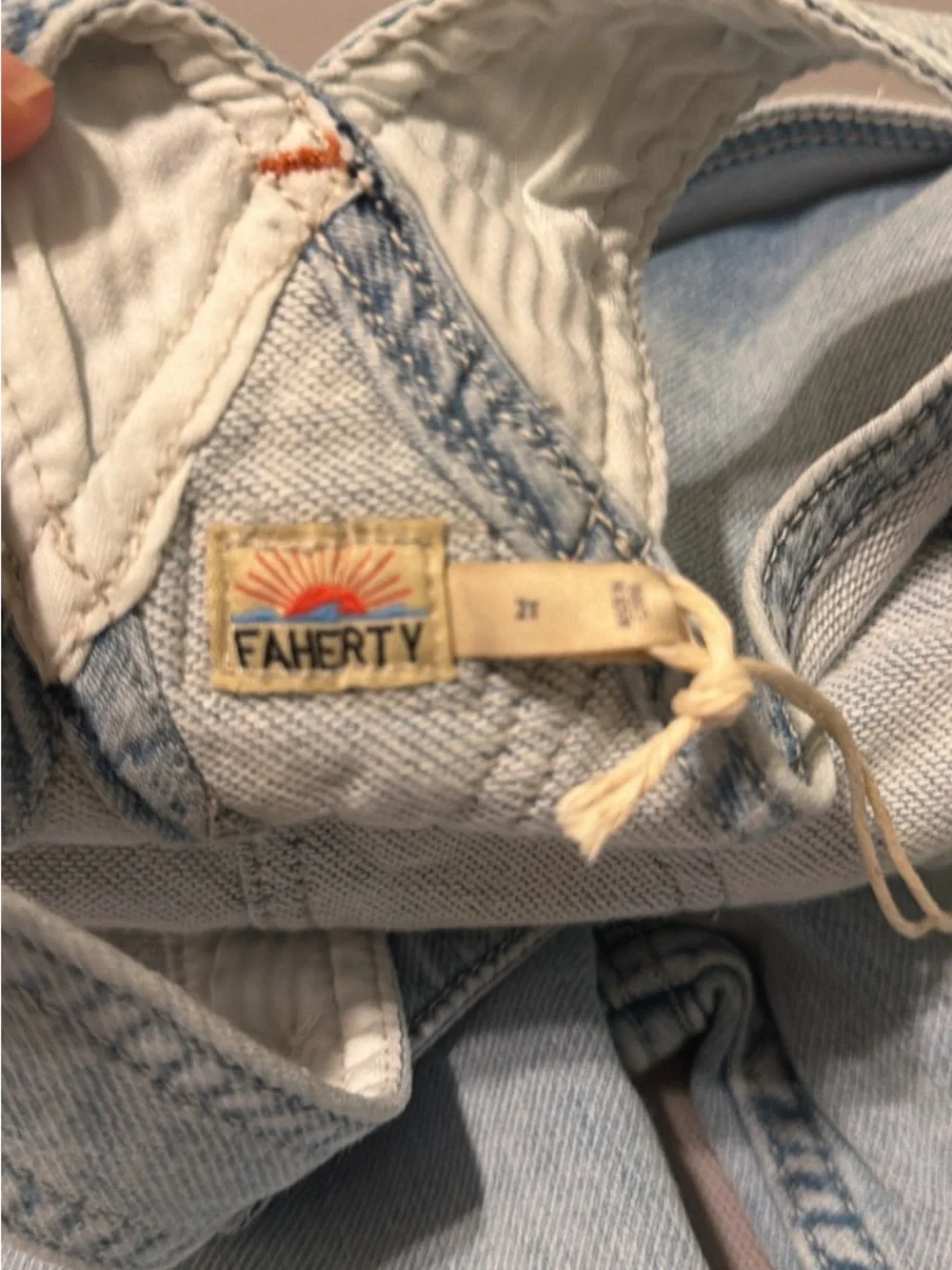 Light Wash Denim Overalls - Kids